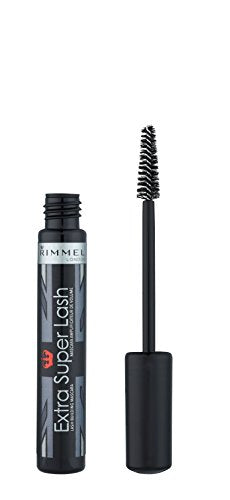 Rimmel London Extra Super Lash Building Mascara, Eye-opening Effect with Hydrogels and Vitamin E Formula, Black, 8 g