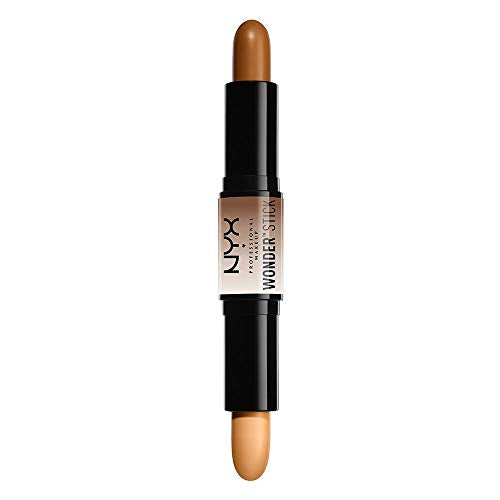 NYX Professional Makeup Wonderstick, Dual-Ended, On-The-Go Highlight And Contour Stick, Creamy Texture, Shade: Deep