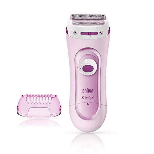 Braun Silk-Epil Lady Shaver 5-100 Pink, Electric Shaver and Trimmer System with 1 Extra