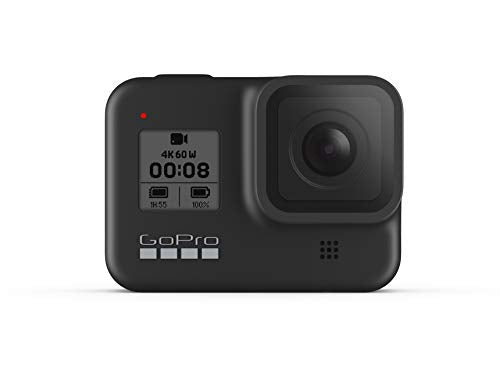 GoPro HERO8 Black - Waterproof 4K Digital Action Camera with Hypersmooth Stabilisation, Touch Screen and Voice Control - Live HD Streaming