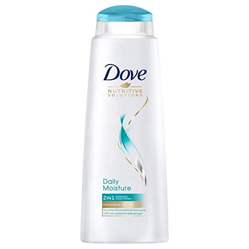Dove 2-in-1 Shampoo And Conditioner, Daily Hair Care For Men And Women, Moistuirises, Softens And Cleans All Hair Styles And Colours Bulk Pack (6 x 400ml)
