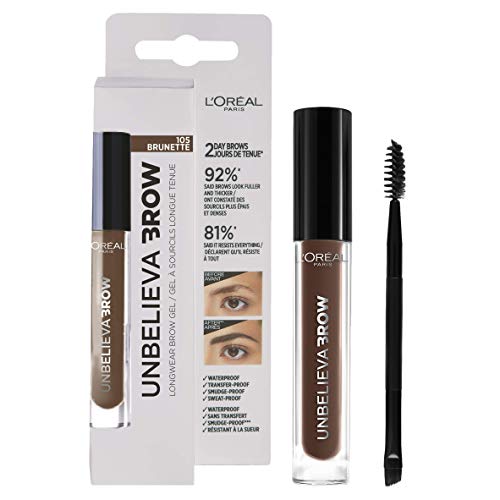 L'Oreal Paris Unbelieva Brow Long Lasting Brow Gel, 105 Brunette