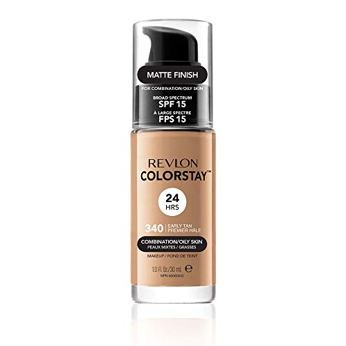Revlon Colorstay Foundation for Combination/Oily Skin with Saliclyic Acid, SPF 15, Early Tan (Packaging May Vary)