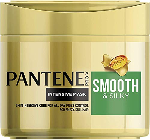 Pantene Smooth and Sleek Hair Mask, Protects for Smooth and Silky Hair, 300 ml