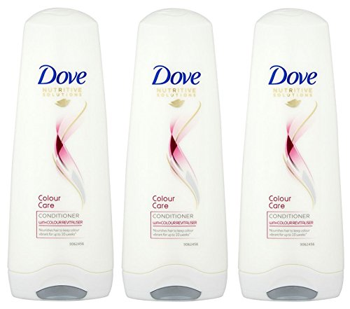THREE PACKS of Dove Conditioner Colour Radiance 200ml