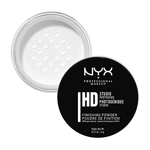 NYX Professional Makeup Studio Finishing Powder, Loose Format, Matte Finish, Oil Absorbing, Vegan Formula, Shade: Translucent
