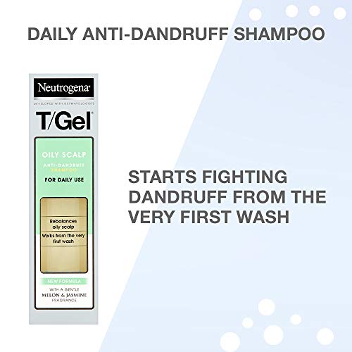 Neutrogena T/Gel Oily Scalp Anti-Dandruff Shampoo – Fights Dandruff After The First Use – Anti-Dandruff Shampoo – 250ml