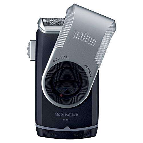 Braun PocketGo M90 MobileShave Portable Shaver, Travel Shaver