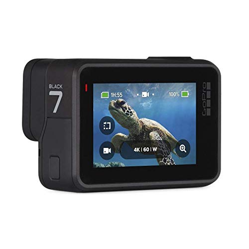 GoPro HERO7 Black — Waterproof Digital Action Camera with Touch Screen 4K HD Video 12MP Photos Live Streaming Stabilisation