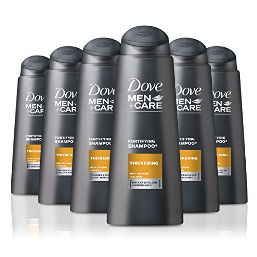 Dove Men + Care, Thickening, Cleansing And Vitalising Shampoo, Hair Care For Men, Softens And Cleans All Hair Styles And Colours, Exclusive To Amazon Large Pack (6 x 400 ml)