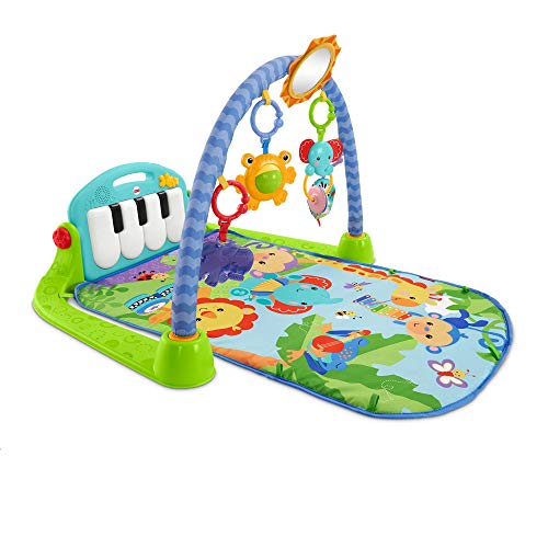 Fisher-Price BMH49 Kick and Play Piano Gym, New-Born Baby Play Mat with Activity Centre, Music and Sounds, Suitable from Birth