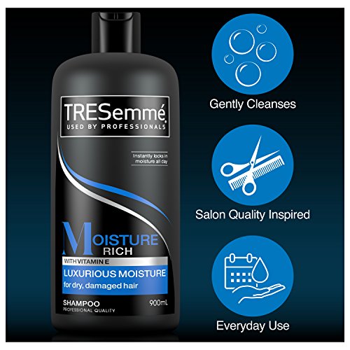 Tresemme Shampoo For Men And Women With Damaged And Dry Hair, Pack of 4 x 900ml - With Vitamin E