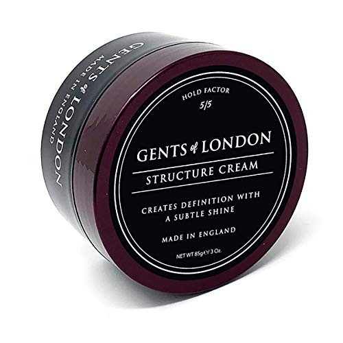 Gents of London Structure Cream Strong Hold Professional Hair Styling Wax (85g)
