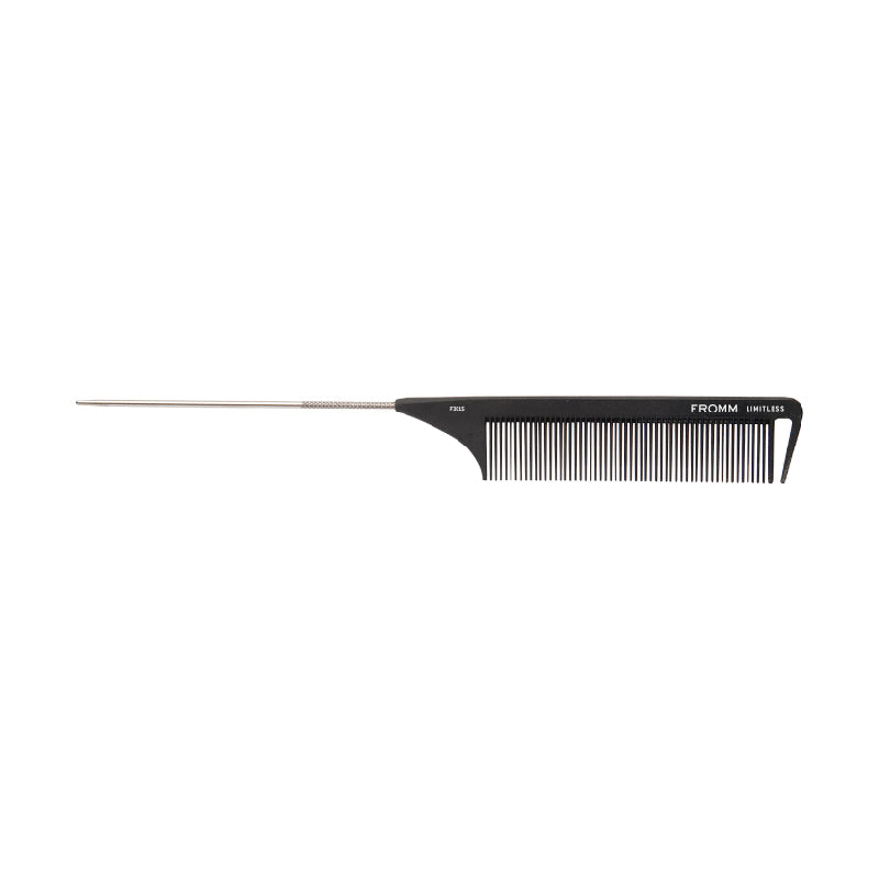 LIMITLESS CARBON PIN-TAIL COMB 23cm BY FROMM PRO
