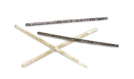 HAIR GRIPS STRASS WAVED GOLD CART X 6 CART