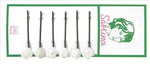 HAIR GRIP BLACK W/ROSE CART X 6 CART