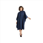 CUTTING CAPE W/BUTTONS 150X130 BLUE UNIT