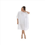 CUTTING CAPE W/BUTTONS 150X130 WHITE UNIT
