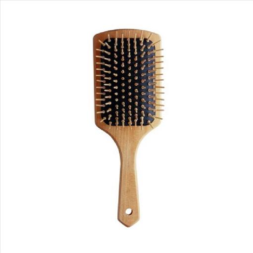 PADDLE BRUSH IN WHITE WOOD UNIT