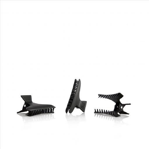 PLASTIC CLIPS BLACK MATT FINISH X12 DOZEN