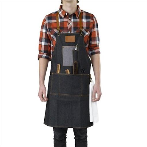 APRON FOR BARBERS DENIM FINISH