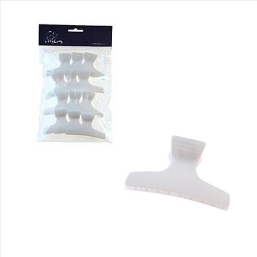 PLASTIC CLIPS CLAMMERS WHITE PACK