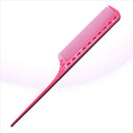 101 YS PARK BASIC PLASTIC TAIL COMB PINK UNIT