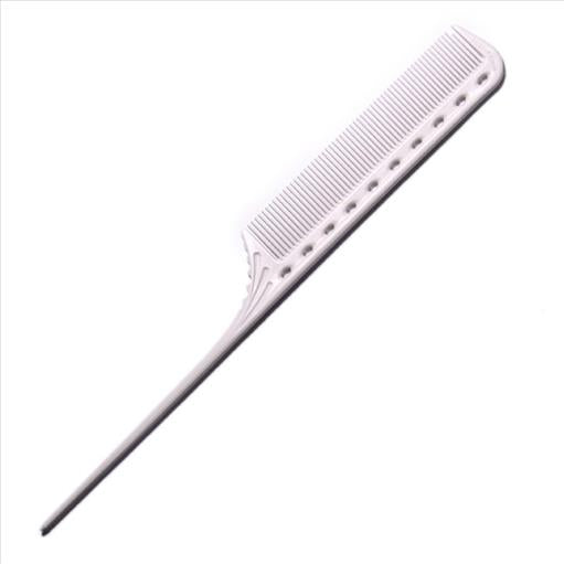 101 YS PARK BASIC PLASTIC TAILCOMB WHITE UNIT