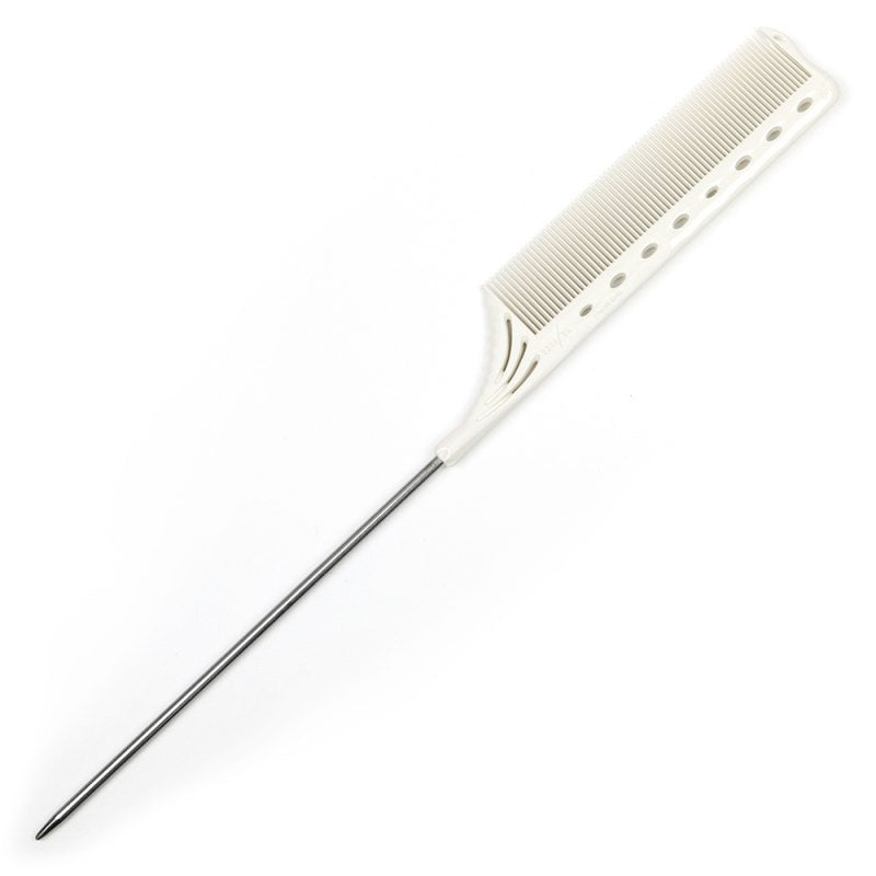 182 LONG YS PARK PIN TAIL COMB WHITE
